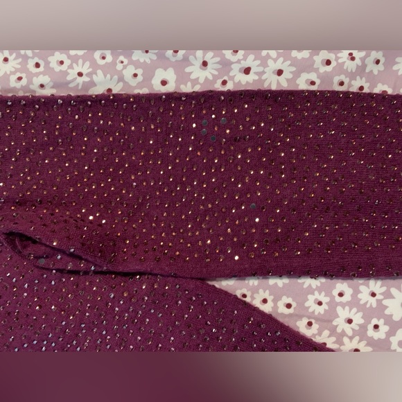 ASO Taylor Swift Alice + Olivia Cena Purple Rhinestone Sweater Eras Tour - Picture 8 of 13